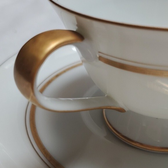 2 Teacups & Saucers Marquise by CLARIDGE - Japan - Vintage hard to find - Picture 7 of 13